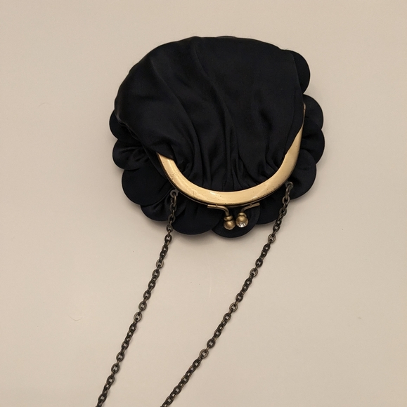 Jacques vert navy flower clutch - Picture 2 of 6